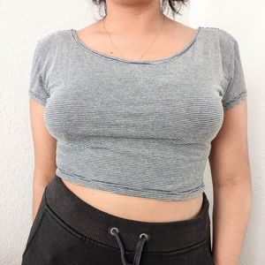 My Story Striped Crop Top